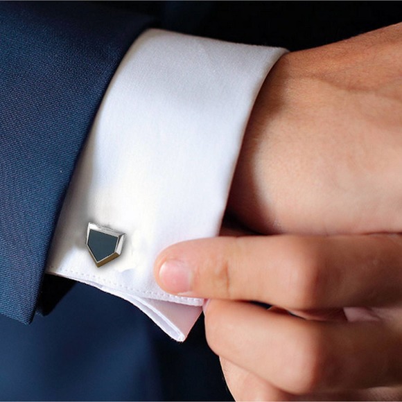 Legendary Man® old Yankee Stadium Seat Home Plate Cufflinks - Picture 1 of 8